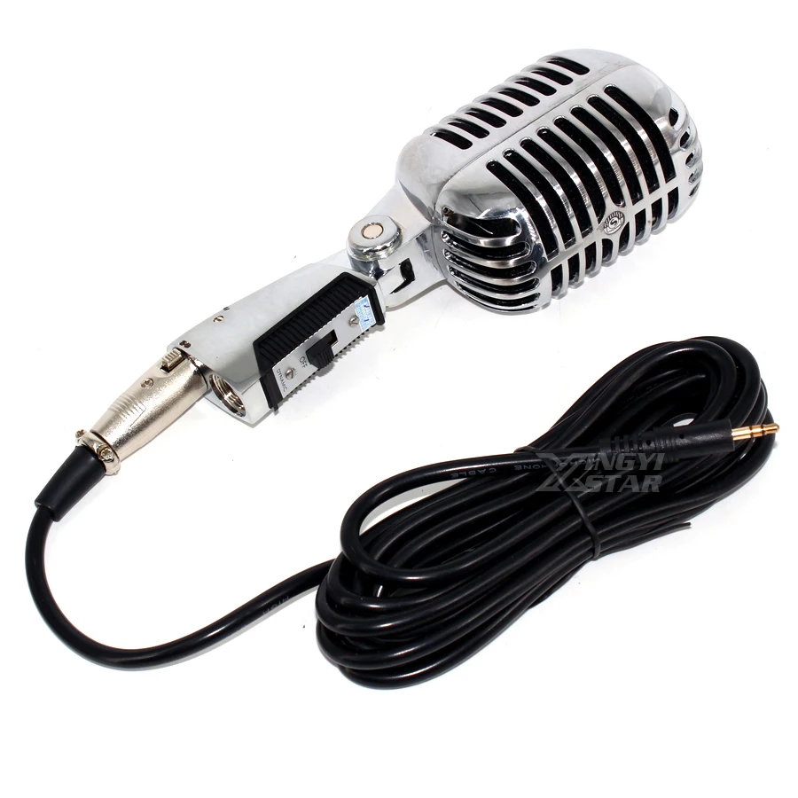 Профессиональный 3 5 мм проводной микрофон винтажный динамический для компьютера