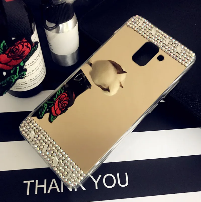 Прозрачный зеркальный чехол для телефона Samsung Galaxy A3 A5 2016 J3 J5 J7 Neo 2017 C9 Pro S9 S8 J2 J6 J4 a8 a7