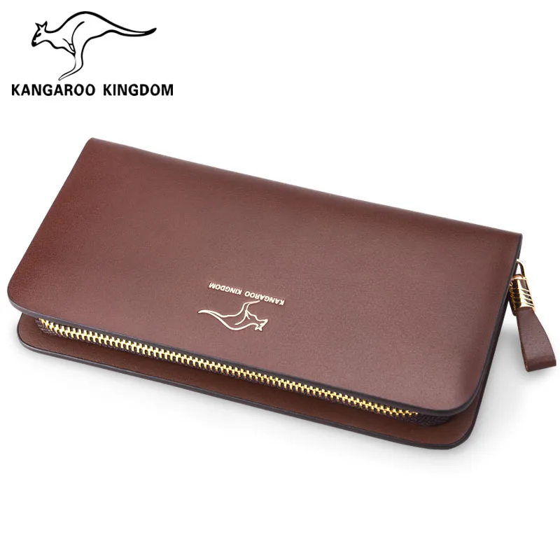 Genuine Kangaroo leather clutch bag leisure and business men hand man large capacity purse wallet | Багаж и сумки