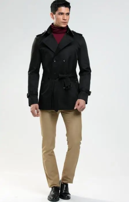 

Double-breasted mens trench coats man long coat men clothes slim fit overcoat long sleeve new designer spring autumn fashio