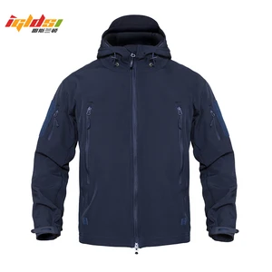 Водонепроницаемая армейская тактическая куртка из кожи акулы, Мужская камуфляжная военная куртка, флисовая ветровка, зимнее пальто с капюшоном для охоты 4XL 5XL