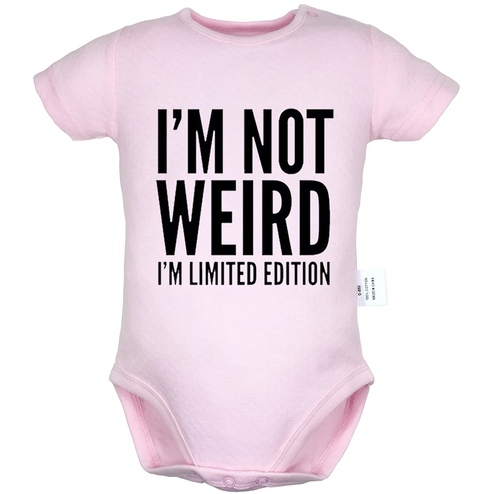 Funny I'M NO WEIRD I'm limited edition/Дизайнерская одежда для новорожденных мальчиков и