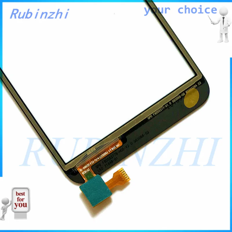 RUBINZHI с лентой сенсорный экран мобильного телефона для Ulefone S1 дигитайзер Передняя