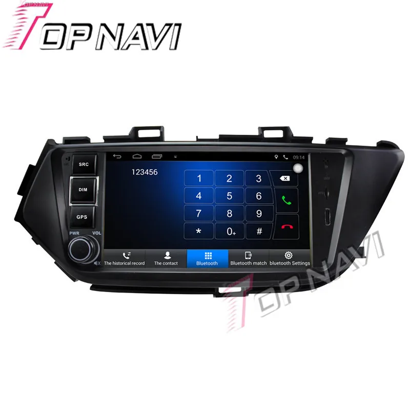 Topnavi 8 ''четырехъядерный Android 6 0 Автомобильный GPS навигатор для NISSAN Bluebird 2015