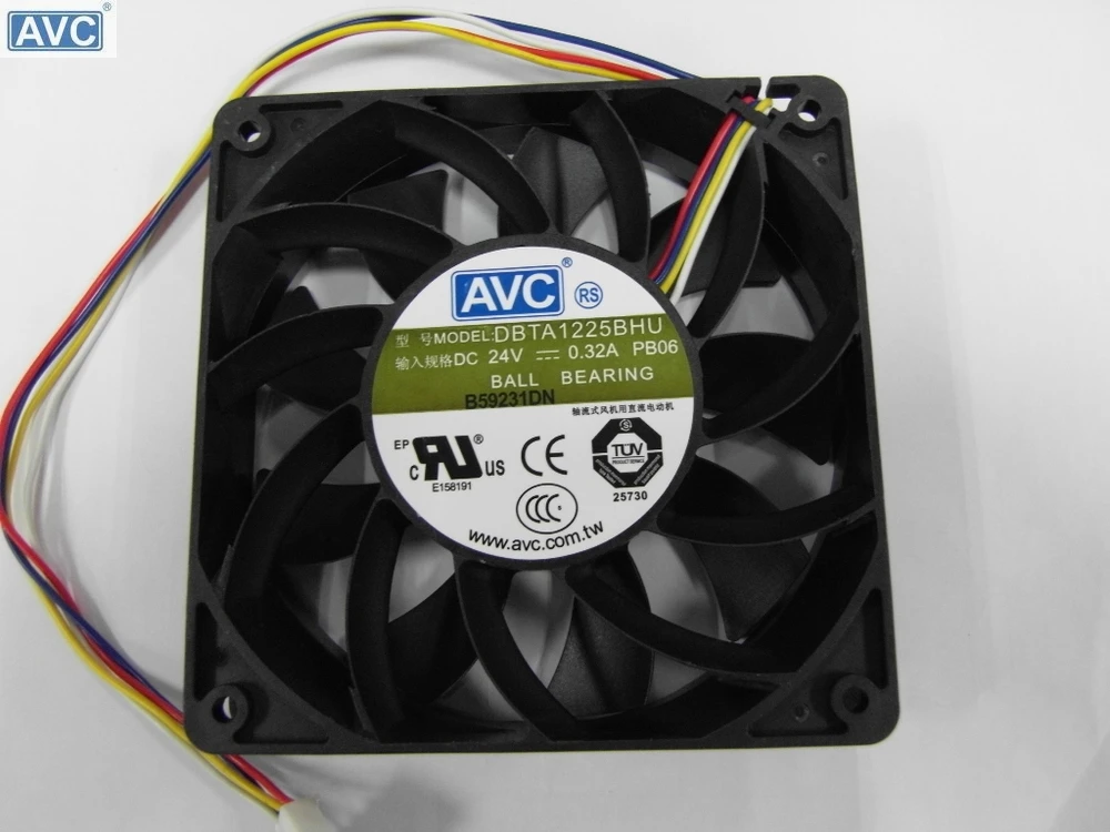 Оригинальный вентилятор AVC Blowers DBTA1225BHU 1225 12025 120*120*25 мм 12 см 24 В постоянного тока