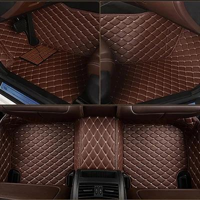 HLFNTF пользовательские автомобильные коврики для Dodge Durango R/T Challenger journey 3d Тюнинг автомобилей Нескользящие сверхмощные автомобильные аксессуары - Название цвета: coffee 2