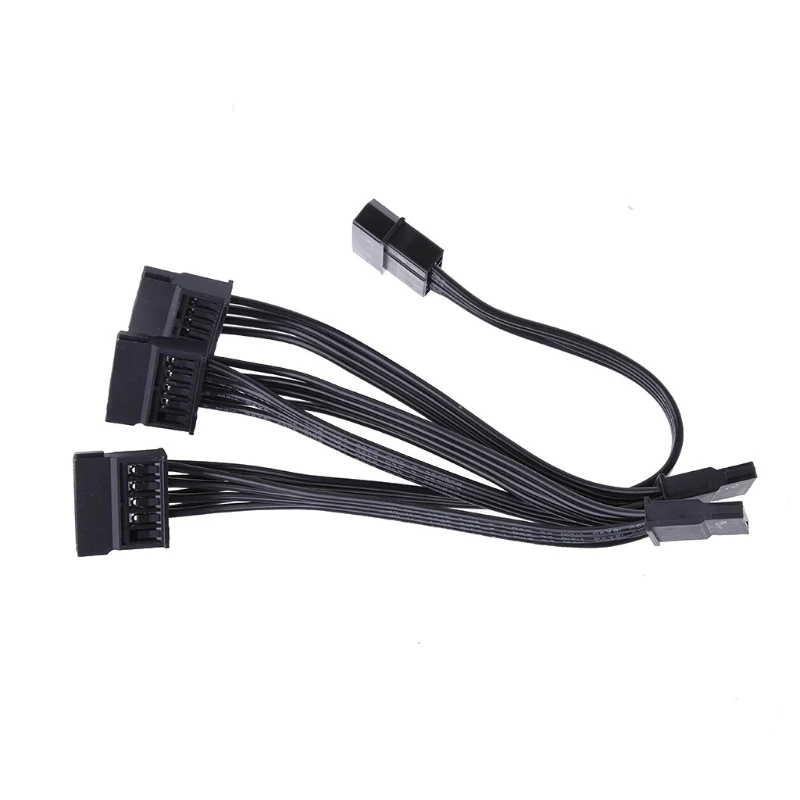 15 7 дюймовый ПК DIY ATX 4Pin 4P IDE до 5 SATA Serial ATA Кабель питания Шнур 18AWG провод Прямая