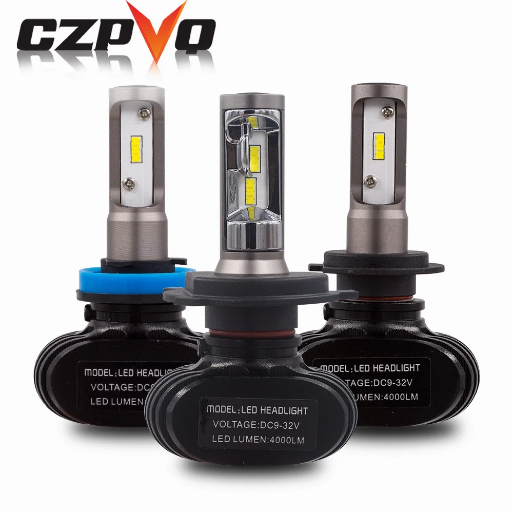 CZPVQ 2 шт. H4 H7 светодиодная лампа H11 H8 H1 9005 9006 Светодиодная Автомобильная фара 50 Вт