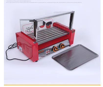 

Seven-Stick Sausage Barbecue Machine Stainless Steel Grilled Bowel Wit 6 Roots Hot Dog RoastHam BBQ DIY