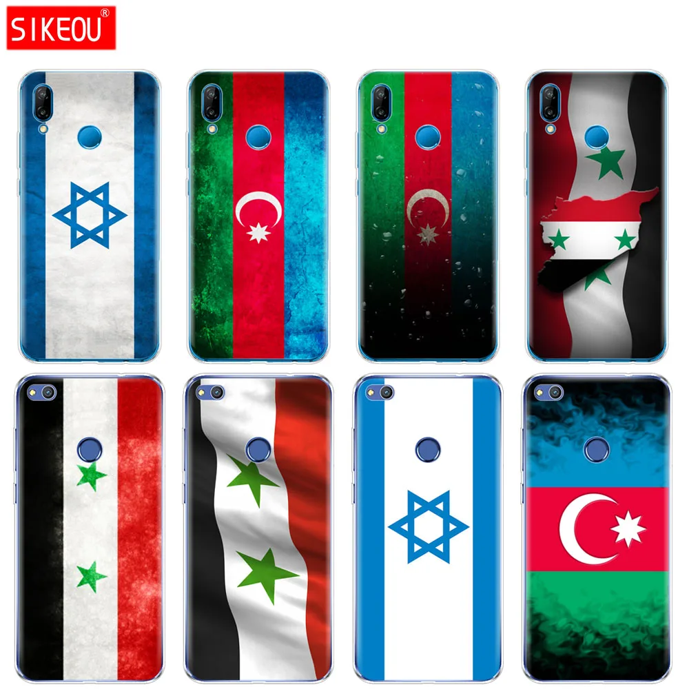 Силиконовый чехол для телефона Huawei P20 P7 P8 P9 P10 Lite Plus Pro 2017 p smart 2018 с флагом