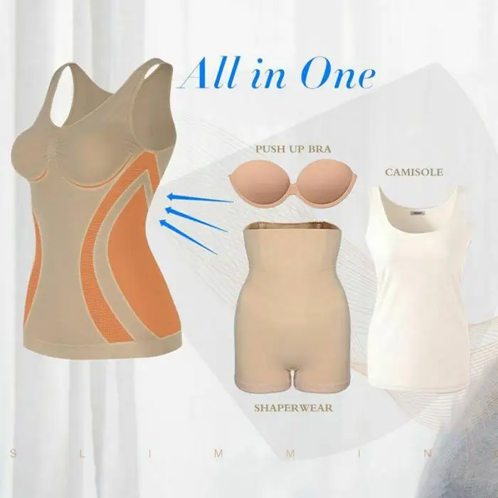 Shaper Swokii, размеры, S-2XL, одноцветные Топы на бретельках, для похудения, лифчик, лифчик, модный, Повседневный, для тела, хит, Корректирующее белье для женщин