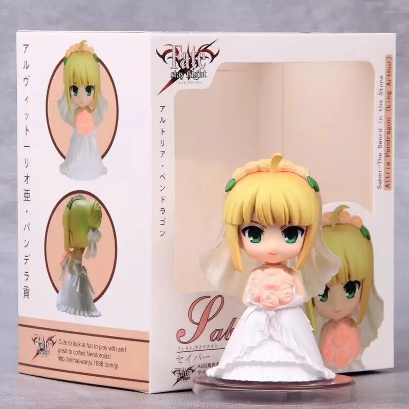ПВХ фигурки героев аниме Fate Stay Night 2th Q version куклы модели игрушки подарки с коробкой
