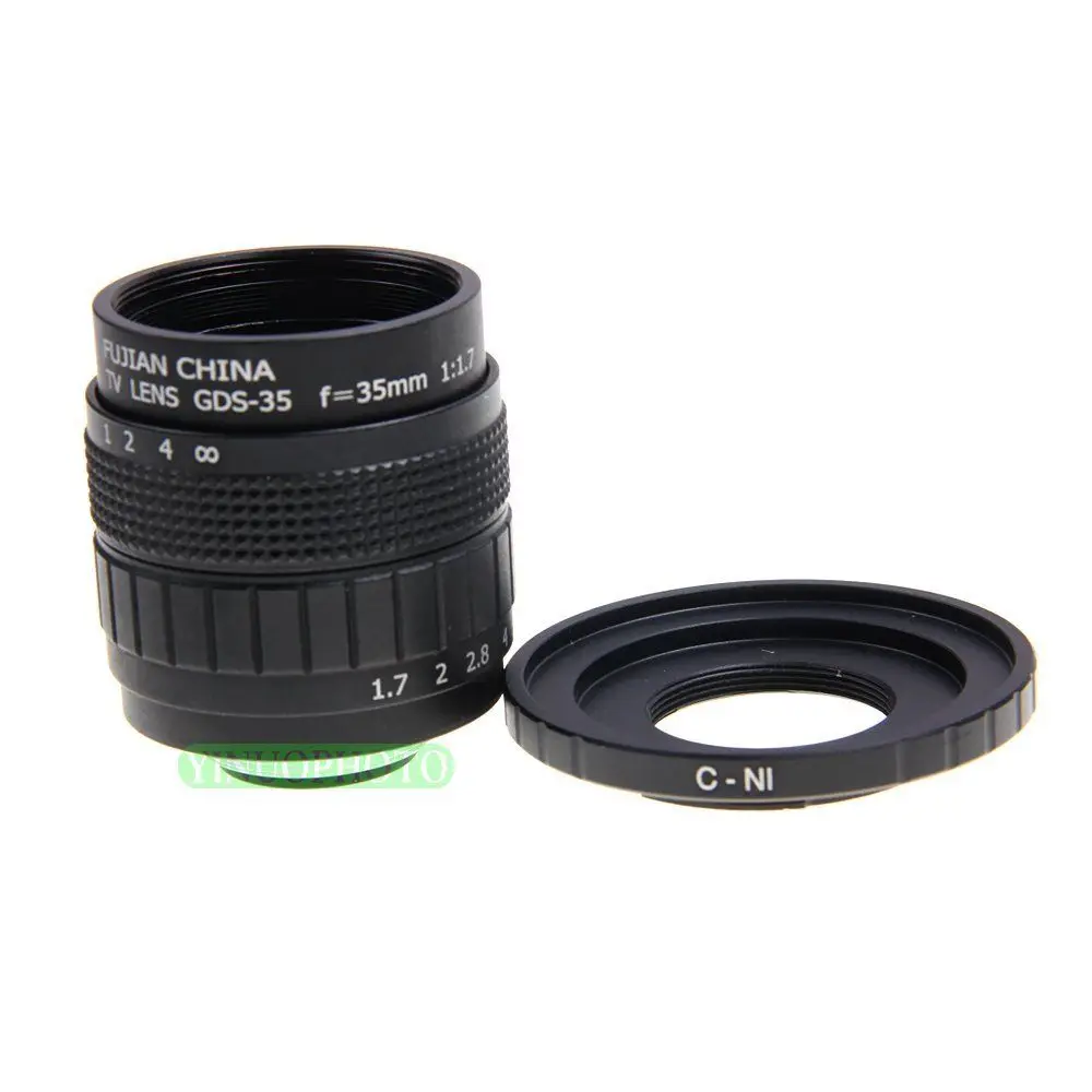 Фуцзянь 35 мм F1.7 C крепление CCTV объектив для NiKON 1 J1 J2 J3 V1 + номер отслеживания |