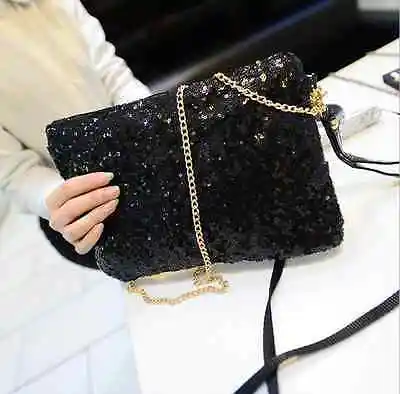 

Sparkling Sequins New Fashion Clutch Evening Party Bag Handbag Women Tote Purse