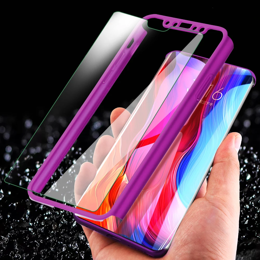 Защитный чехол OLAF со стеклом для iPhone 7 8 Plus 6 6s 5 X 10 XR XS Max 360 градусов|Бамперы| |