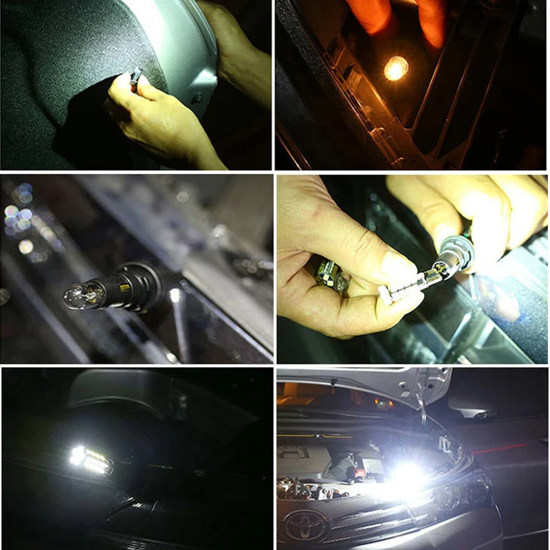 2 шт. Автомобильные светодиодные лампы W5W T10 для Toyota Corolla Avensis Yaris Rav4 Auris Hilux Prius
