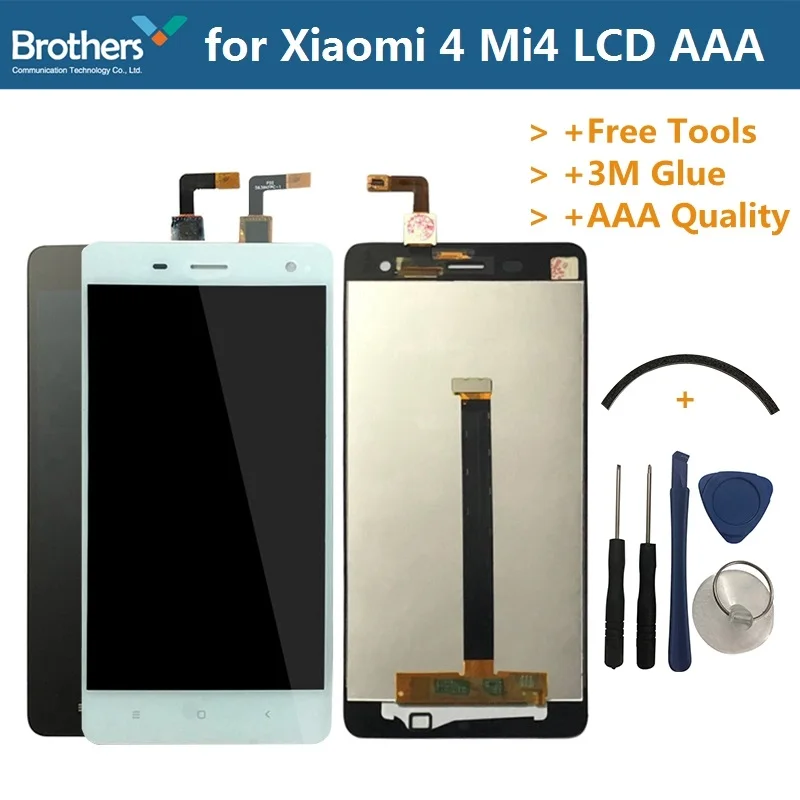 ЖК экран для Xiaomi Mi4 сенсорный 4 Mi дисплей с дигитайзером в сборе запасные части