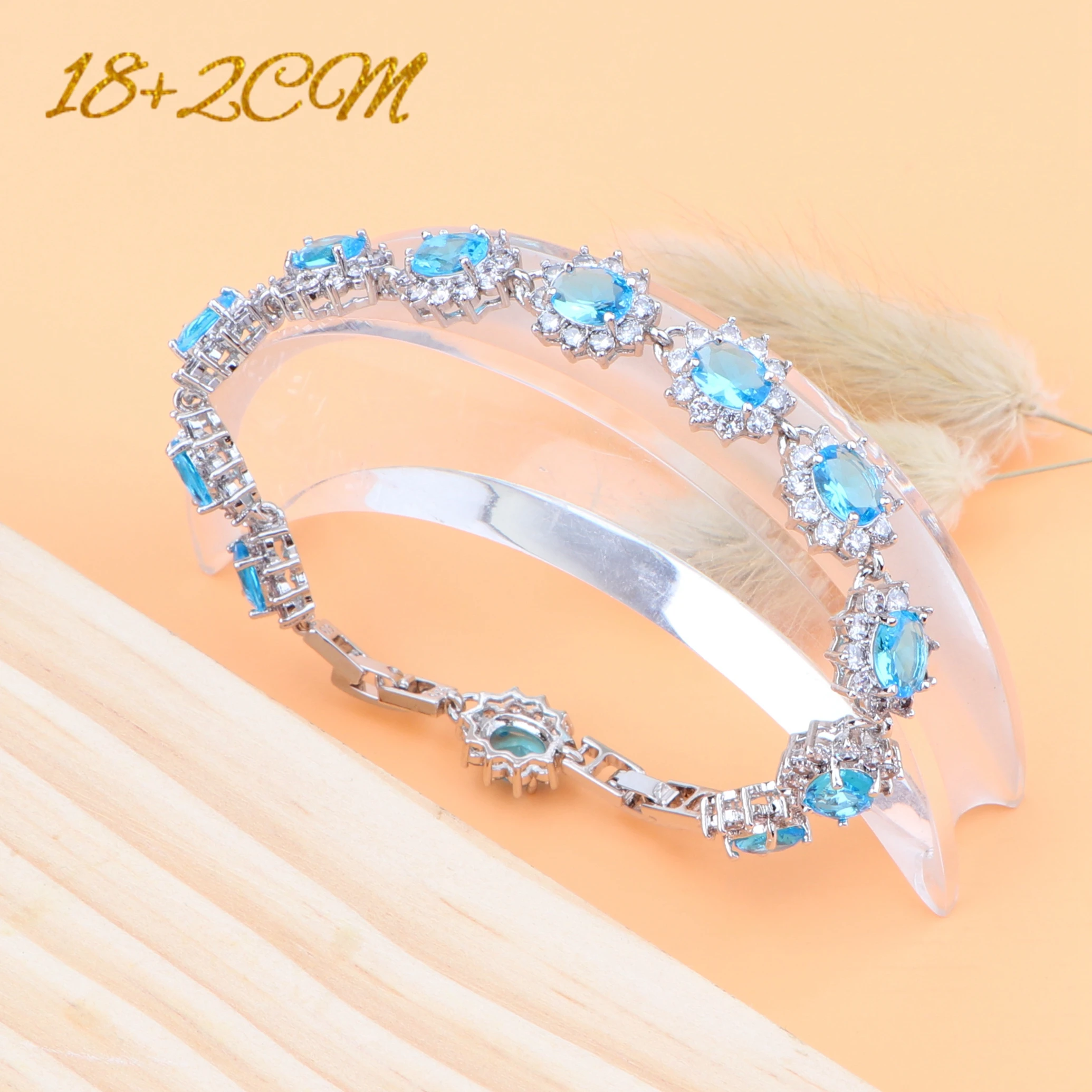 Zirconia Bridal Jewelry Sets Silver 925 For Women Costume Wedding Bracelet Earrings Pendant Rings Necklace Set Gift Box | Украшения и