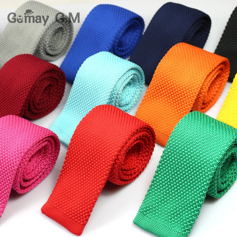 New Men Knitting Solid slim neck ties Classic polyester Neckties Fashion Plaid Mans Ties Spring casual woven ties|tie mens tie|tie ornamenttie narrow