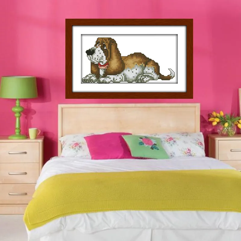 Набор для вышивки крестиком с изображением собаки|cross stitch kits dogs|printed cross stitchprinted |