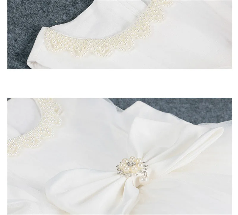 2017 Summer Girls Wedding Dress Children's Cloth O-Neck Sleeveless Party Princess Kids Clothing 8 Year Vestido With Bow | Детская