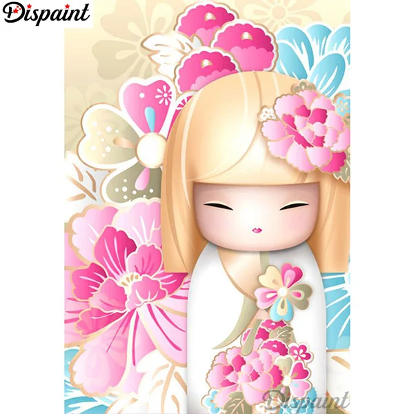 Dipaint полная квадратная/круглая дрель 5D DIY Алмазная картина "Девушка из мультфильма" 3D вышивка крестиком 3D домашний Декор подарок A14457 - Цвет: Тёмно-синий