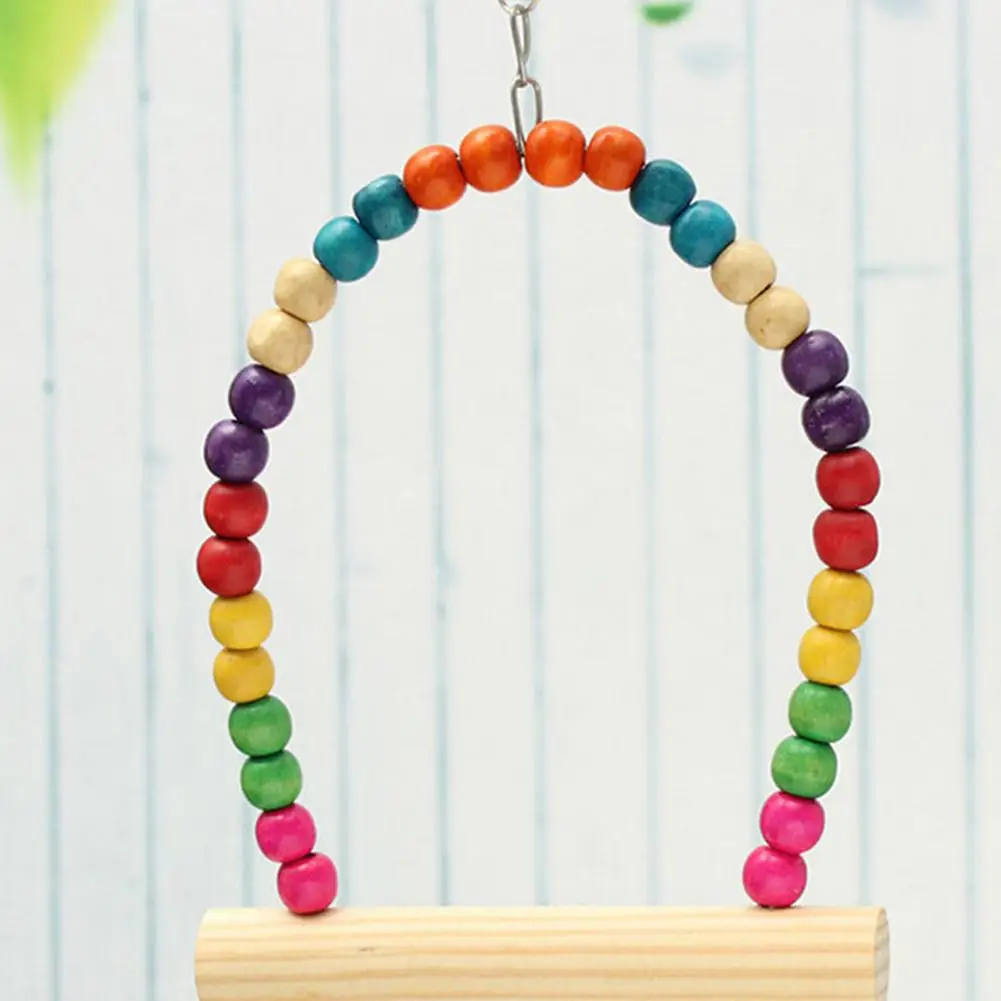 Adeeing деревянная птица попугай качели игрушки жевательные для попугая Cockatiel