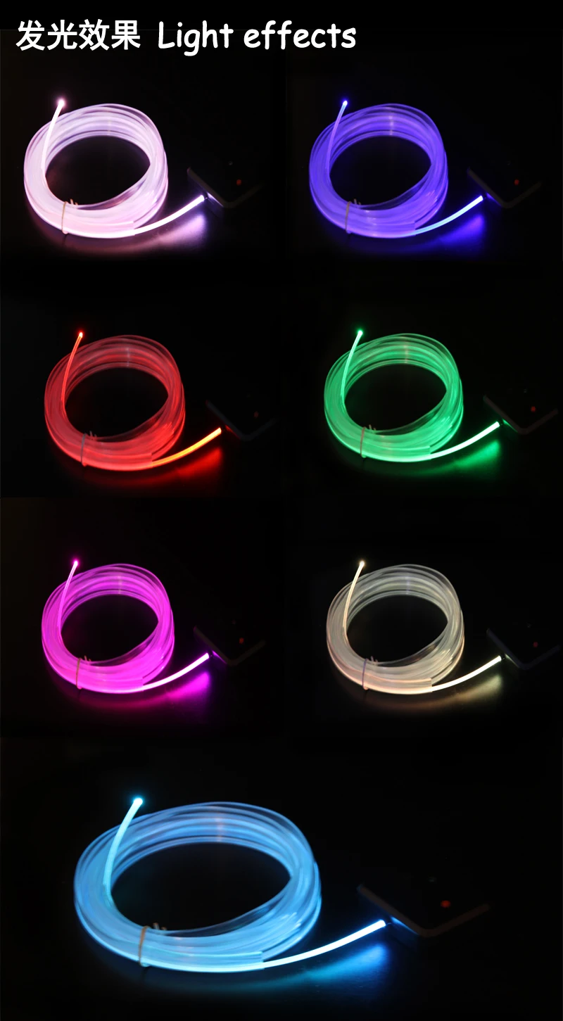 Новая звуковая активная EL неоновая подсветка для салона автомобиля RGB