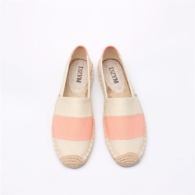 DZYM Autum New Classic Canvas Espadrille Mixed Color Women Flats Top Quality Footwear Breathable Moccasins Loafers Zapatos Mujer