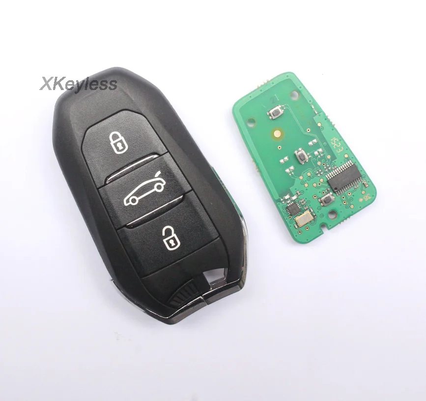 Для Peugeot 508 408 308 2008 3008 4008 5008 fob смарт пульт дистанционного управления 433 мгц