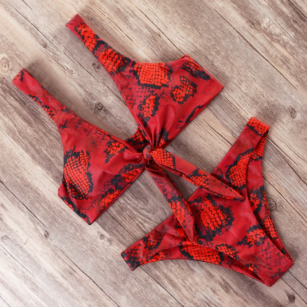 Бикини в горошек купальник пуш ап с узлом на груди женский микро бикини Женский