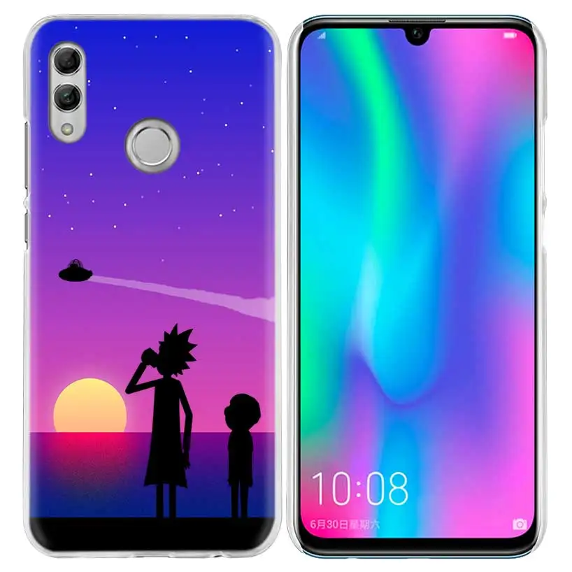 03 Рик и Морти мультфильм чехол для huawei Honor 8X Y9 9 10 Lite Play 7C 8C 8S 8A фотоаппаратов моментальной печати 7S 7A Pro V20 20i Y6 Y7 жесткий чехол из ПК для телефона - Цвет: 03