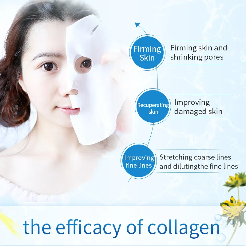 Pilaten Official Store Face Mask 5pcs/pack Pilɺten Collagen Moisturizing | Красота и здоровье