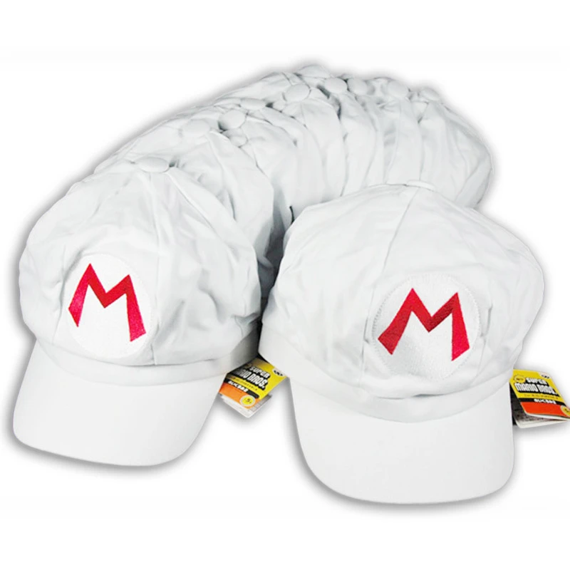 Марио хлопковая Кепки s красным колпаком для и Луиджи 5 видов цветов Аниме Косплэй