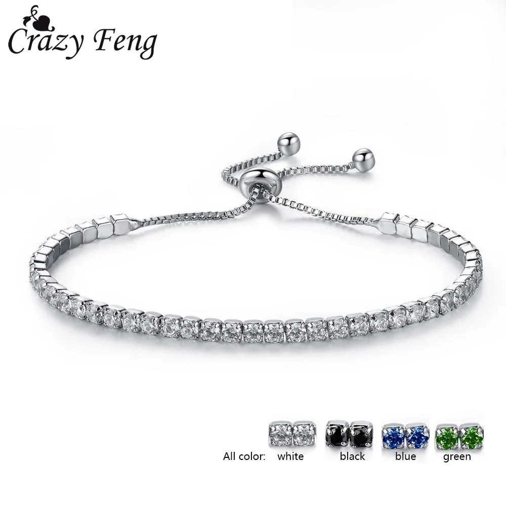 Crazy Feng (Лея фенг) Подвески бусины Австрийские хрустальные браслет на запястье для