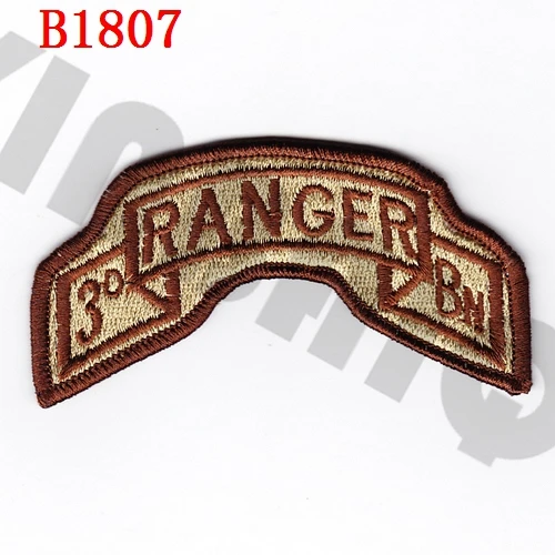 Полная вышивка патч армии США 75th RANGER 1st 2BN 3BN военный тактический боевой дух