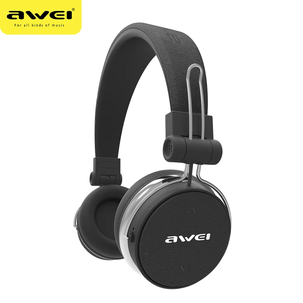 Black AWEI A700BL беспроводные наушники Bluetooth наушники сенсорное управление гарнитура с микрофоном шумоподавление наушники для iPhone Xiaomi - Цвет: Black