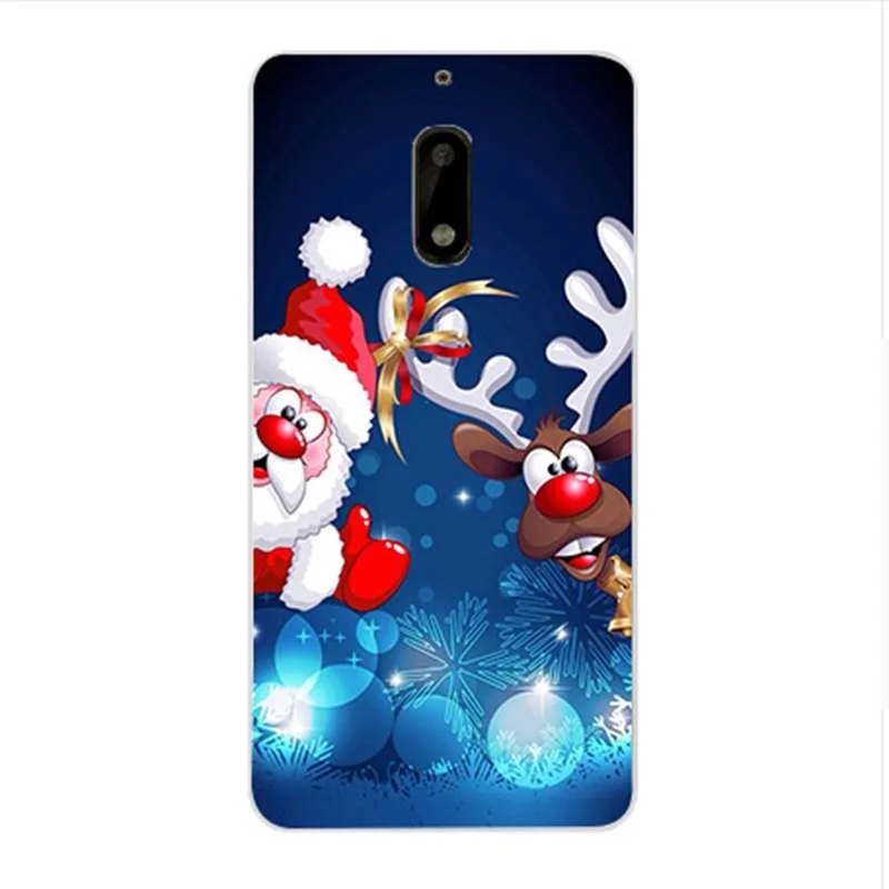 Phone Case For Nokia 6 Merry Christmas Back Cover 5 Funda TPU Soft Silicone Winter phone Capa |