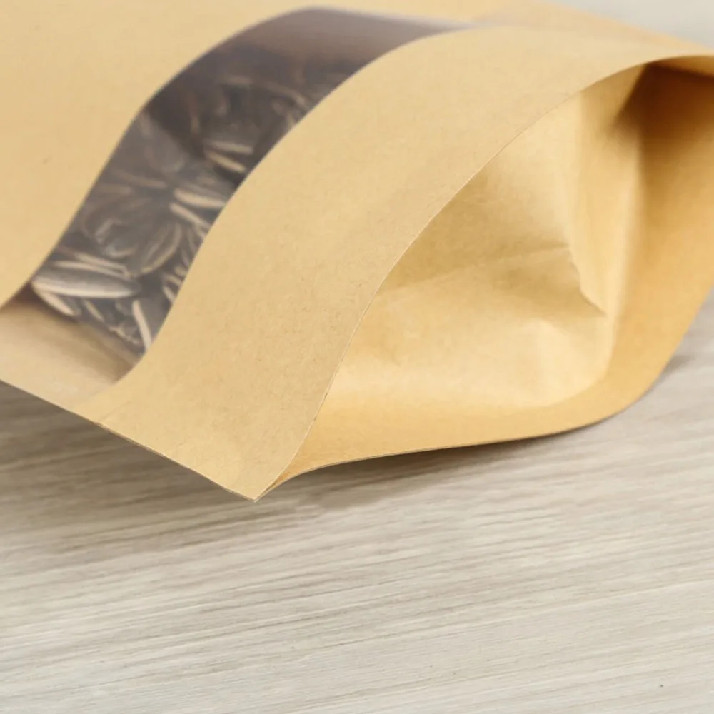 Новинка 10 предмета кофейные семена чая сладости Ziplock уплотнение крафт-бумажный