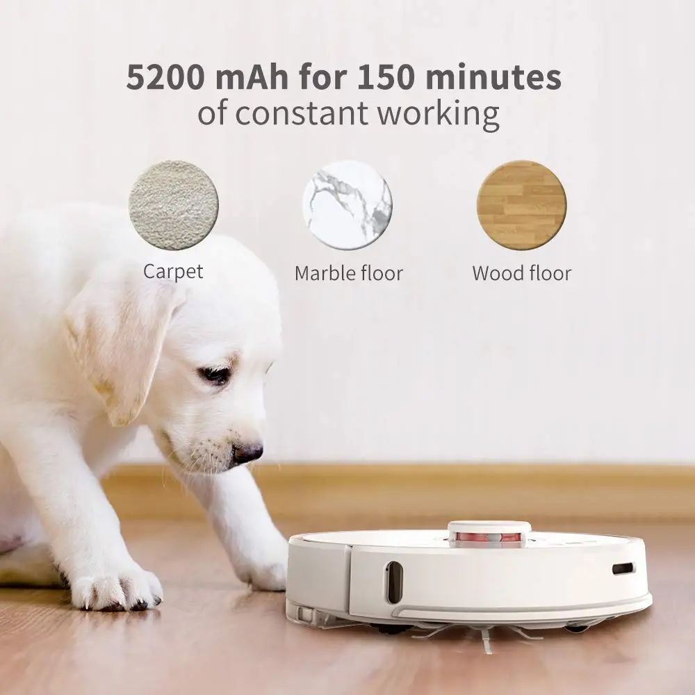 Roborock S5 Xiaomi робот пылесос и Швабра 2000 Pa супер Мощность всасывания Wi-Fi Подключение