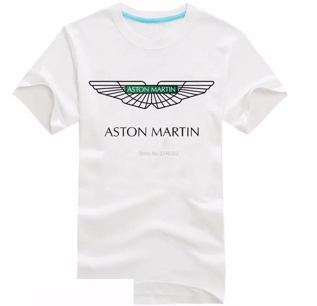 Летняя новая Однотонная футболка aston martin для мужчин и женщин хлопковая с коротким
