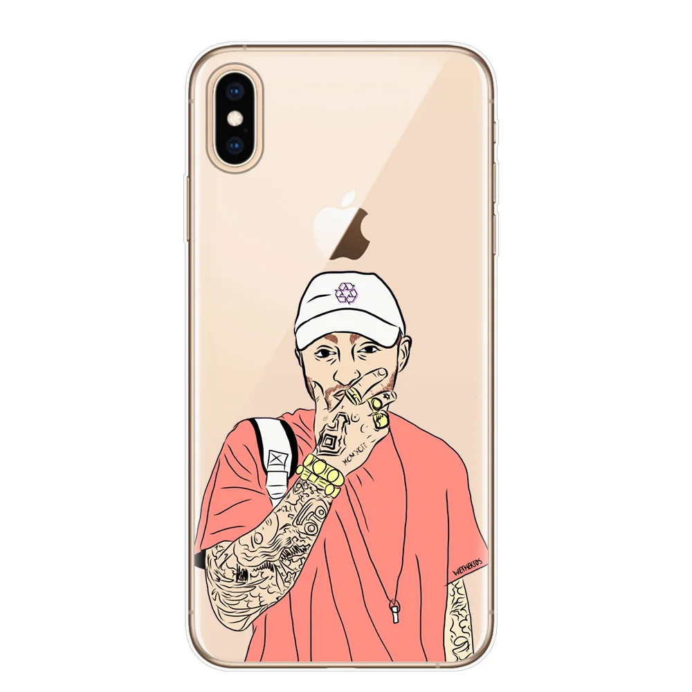 Чехол Macs Miller силиконовый мягкий чехол для телефона iPhone X накладка 5 5s SE 6 6splus 7 8 Plus XR