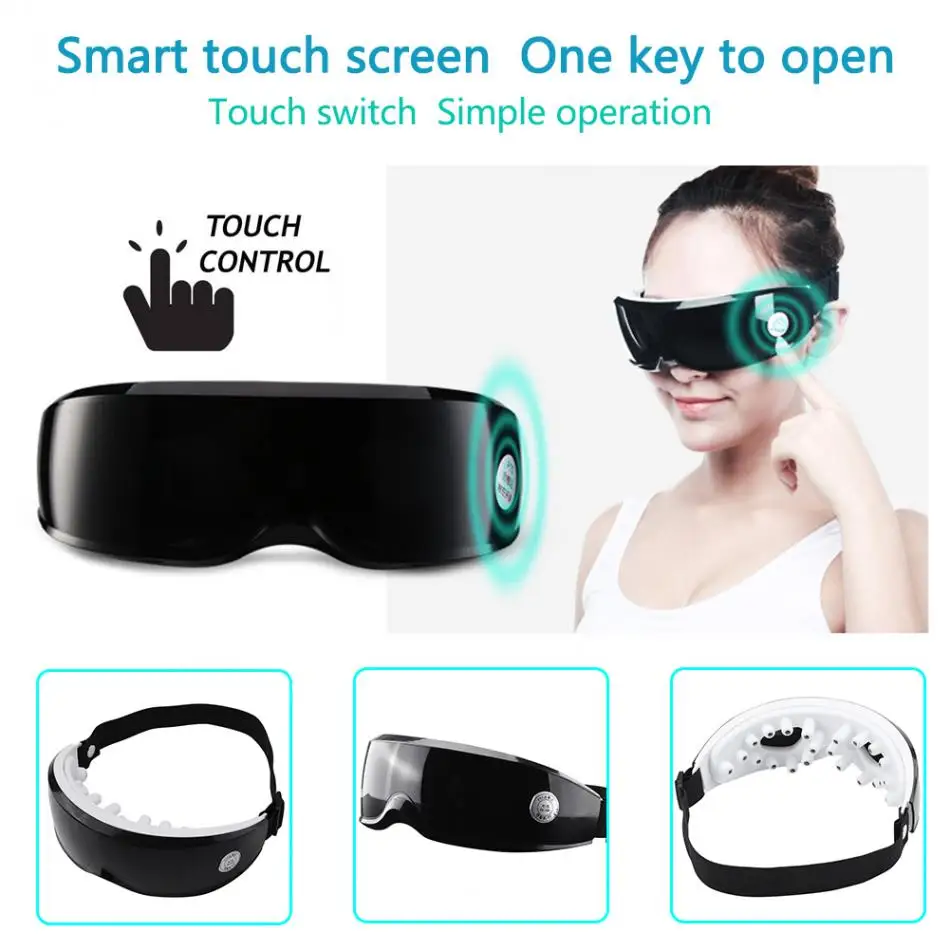 Перезаряжаемый Электрический массажер для глаз Вибрационный магнитный прибор