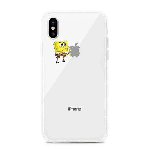 1 Воздушная подушка, парная губка, детский чехол для iphone XS Max XR XS, мягкий чехол для iphone 6, 6s, 7, 8 plus, чехол для телефона, чехол - Цвет: 1