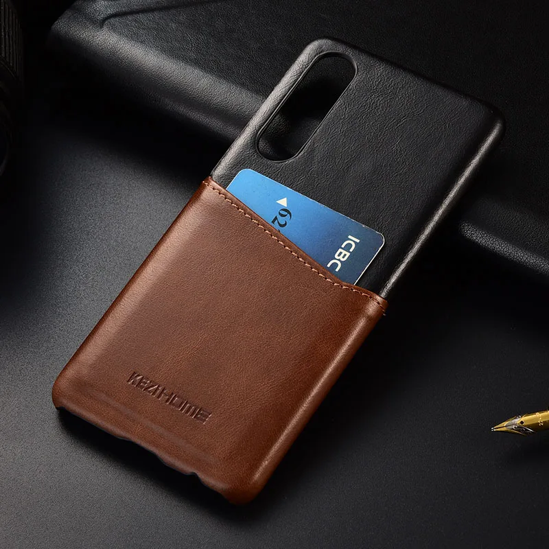 Чехол для Huawei P30 тонкий жесткий чехол из натуральной кожи чехлы телефонов |