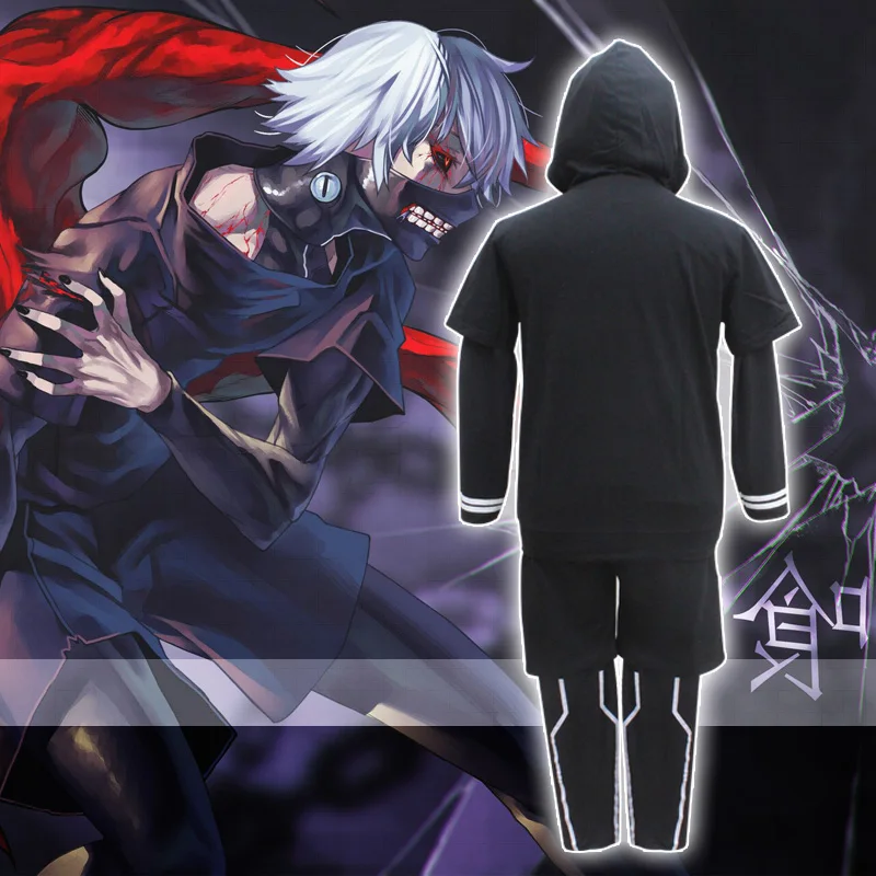Костюм для косплея в стиле аниме Млечный путь Токийский Гуль Kaneki Ken рубашка +