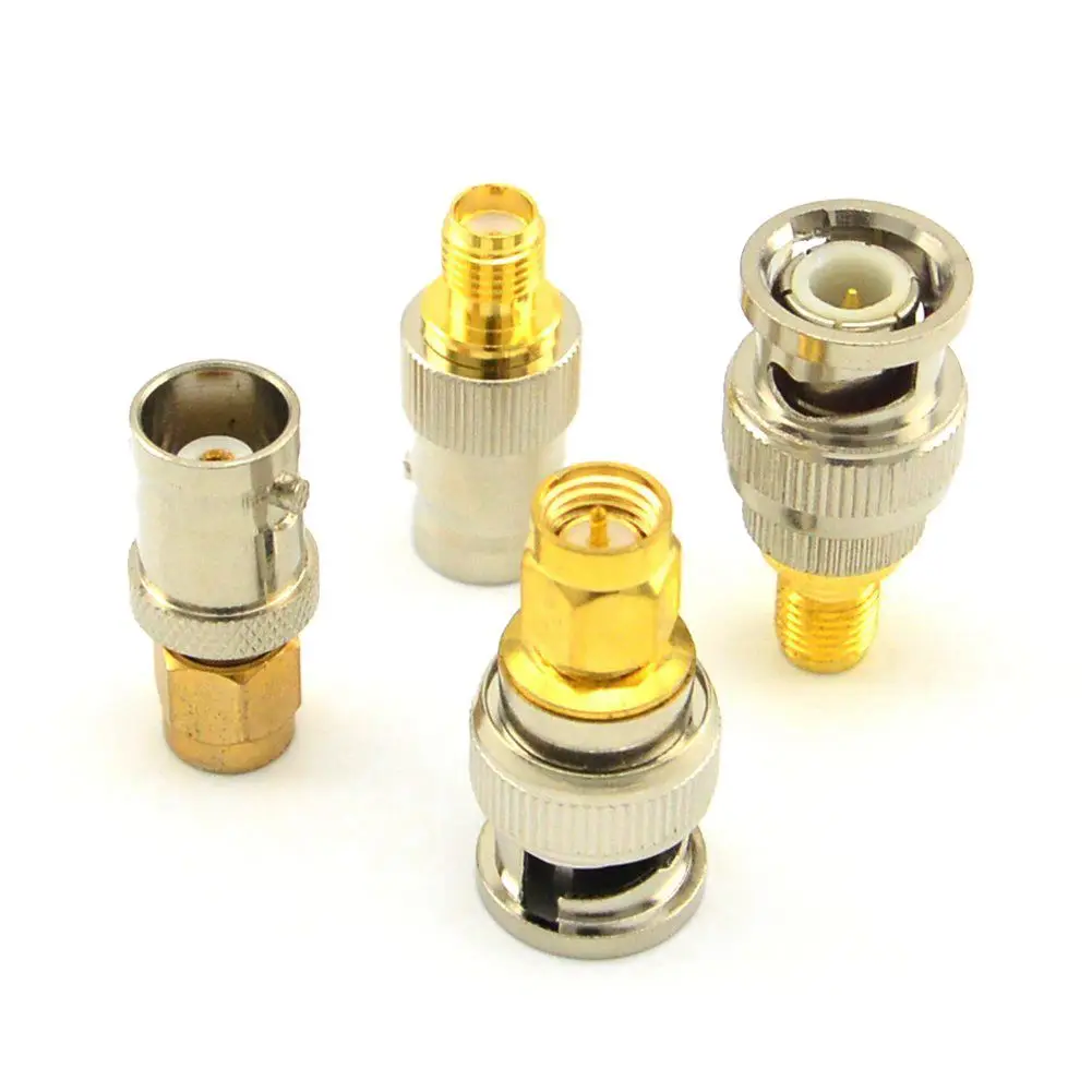 

Комплекты SMA в BNC RF коаксиальный адаптер штекер гнездо коаксиальный разъем 4 шт. Прямая поставка
