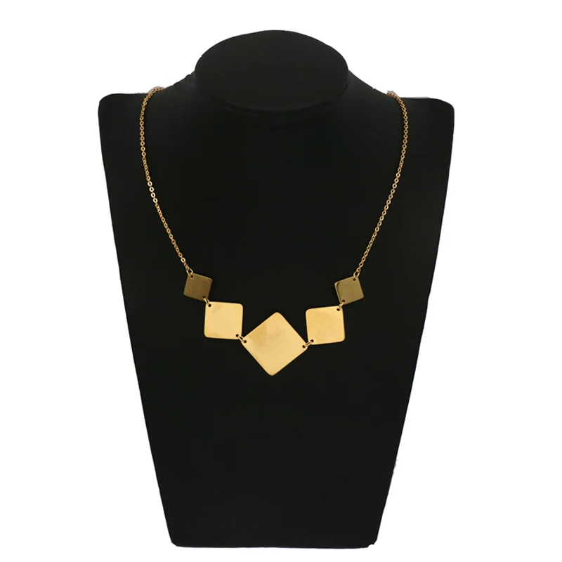 Hot Geometry stainless steel Jewelry SetS Trendy Fashion For Women Choker Necklace Earrings Set | Украшения и аксессуары