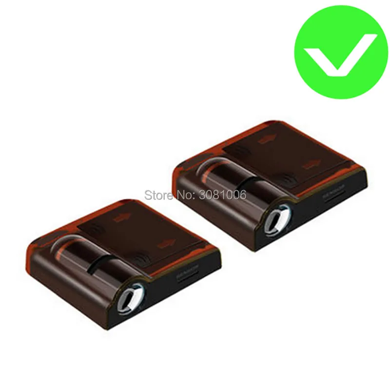 2 шт. Беспроводной двери автомобиля светодио дный Добро пожаловать лазерный