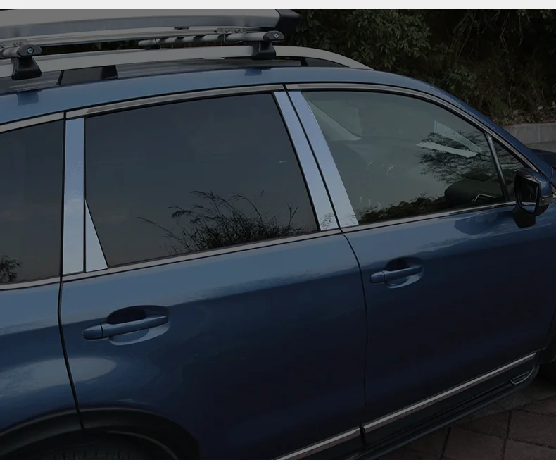 Airspeed для Subaru Forester XV Outback аксессуары для окна автомобиля B столбы крышка отделка молдинги глянцевый черный внешний наклейки для автомобиля